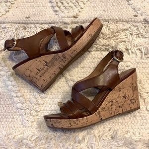 Brown Franco Sarto Wedges